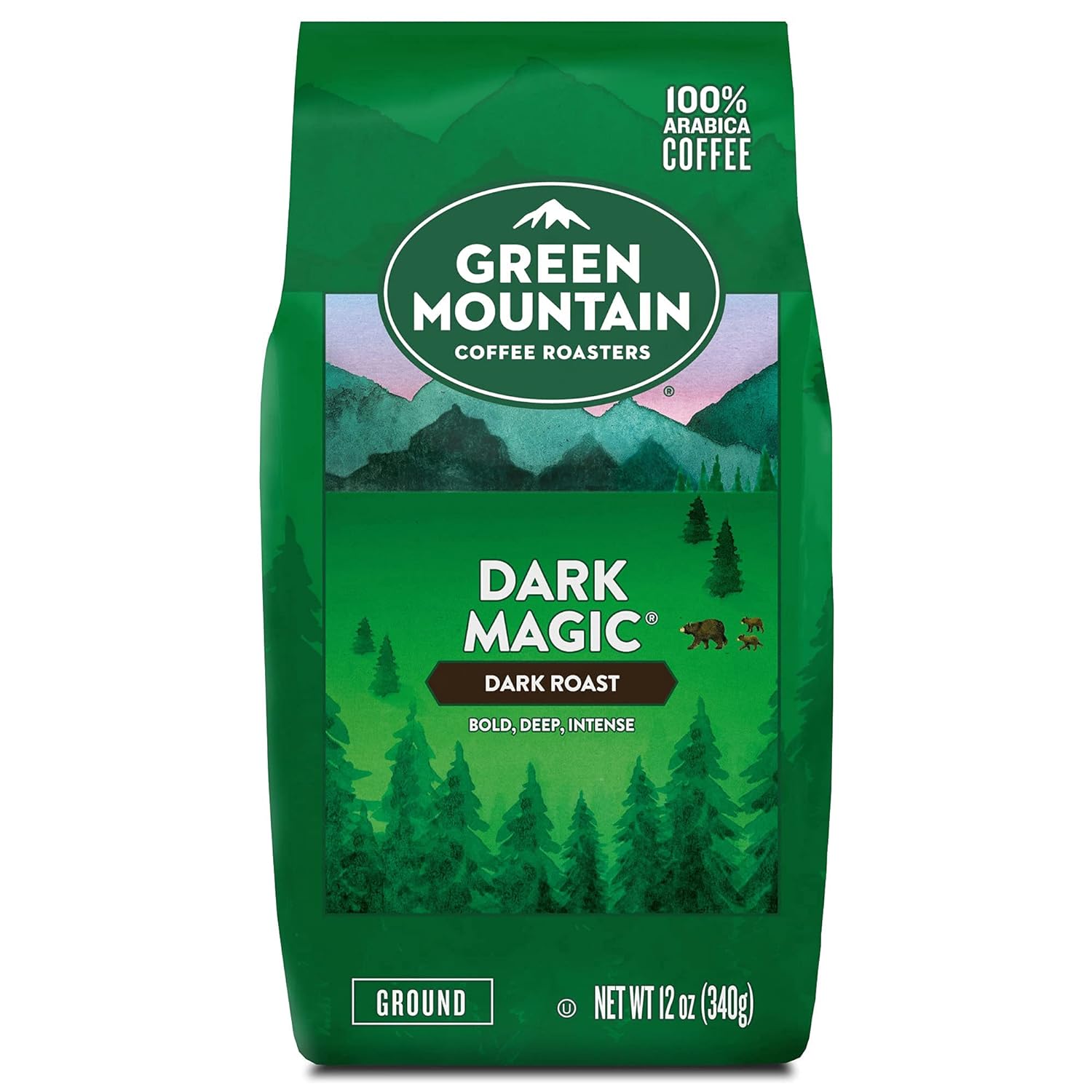 Green Mountain Coffee Roasters, Dark Magic, Ground Coffee, Dark Roast, Bagged 12oz