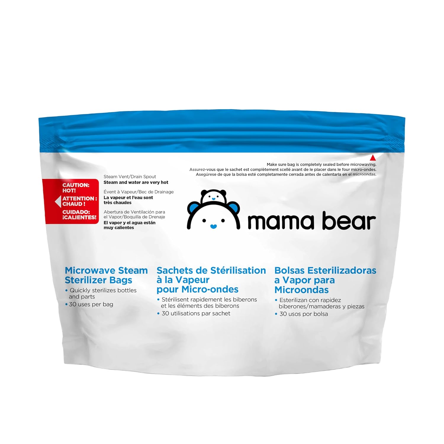 Mama Bear Sterilizer Bags, 10-count