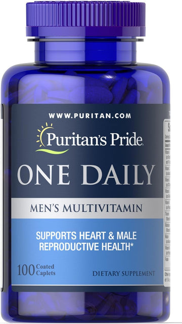 Puritan'S Pride One Daily Mens Multivitamin Caplets, 100 Count