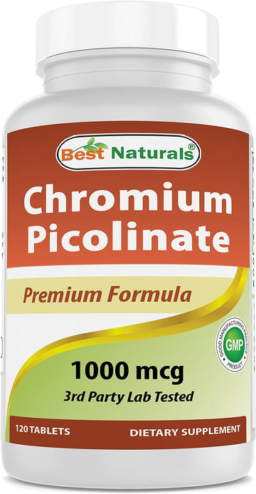 Best Naturals Chromium Picolinate 1000 mcg 120 Tablets