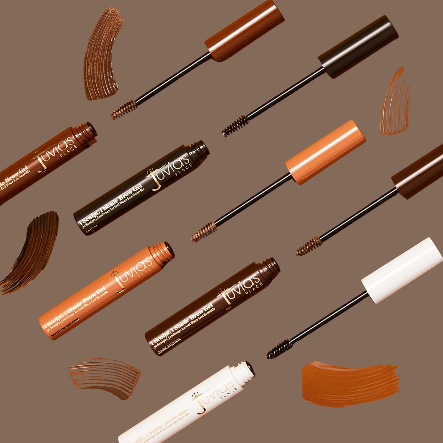 Juvia'S Place Isculpt, Ishade Eyebrow Gel - Dark Brown, Waterproof Gel For Eyebrows, Brows Enhancer Makeup, Brows Filler Makeup, Tinted Brow, Advanced Eyebrow Definer : Beauty & Personal Care