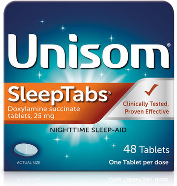 Unisom Sleeptabs, Nighttime Sleep-Aid, Doxylamine Succinate, 48 Tablets