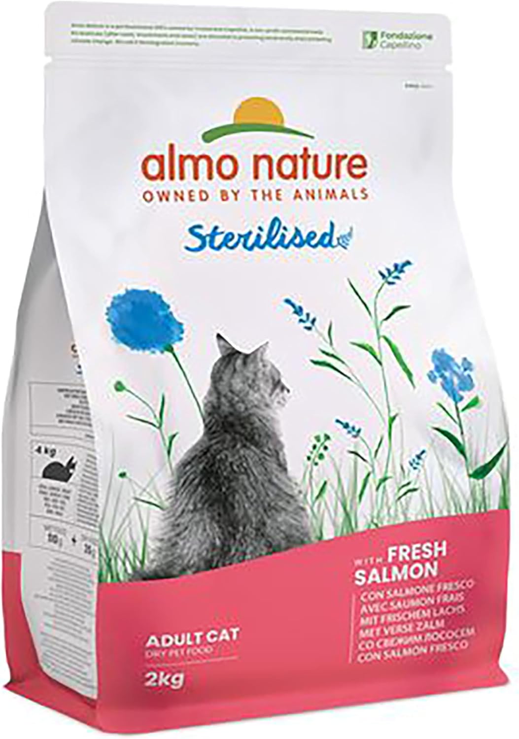 Almo Nature Functional Sterilised Dry Cat Food with Salmon, 400g?661