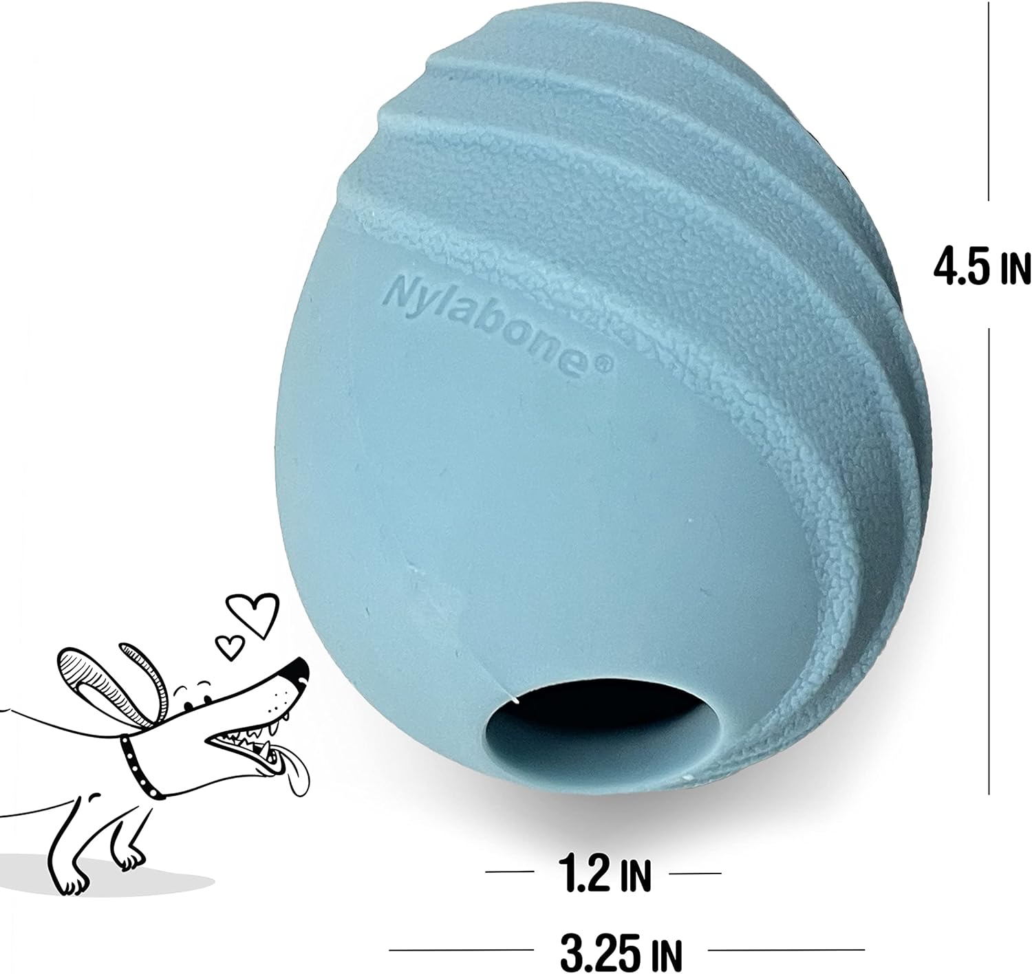 Pet Supplies : Nylabone Eggi Interactive Fillable Dog Chew Toy - Lightweight Bouncy Floatable Dog Treat Toy for Creative Play & Dog Exercise, Blue, Large/Giant - Up to 50 lbs. (1 Count) : Amazon.com