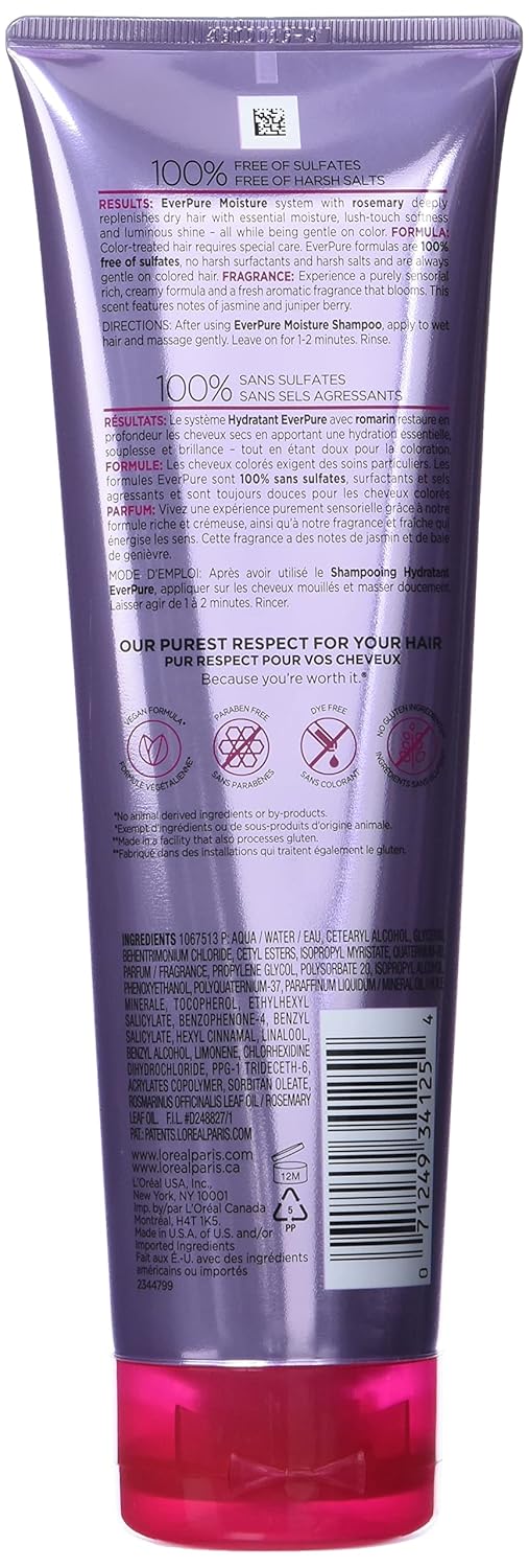 L'Oreal Paris Everpure Sulfate-Free Color Care System Moisture Conditioner, 8.5 Fluid Ounce