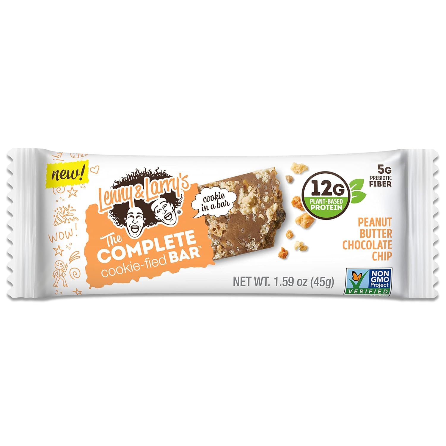 LENNY & LARRYS Peanut Butter Chocolate Chip Cookie-fied Bar, 1.59 OZ