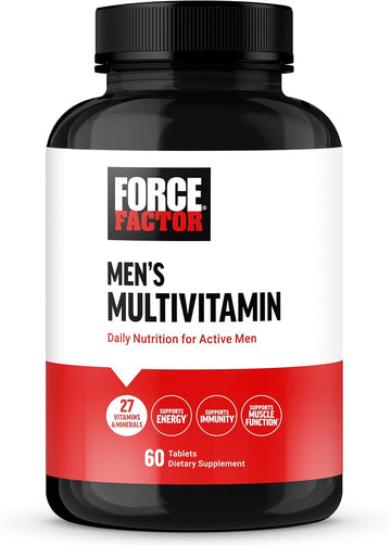 Force Factor Men’S Multivitamins, Multivitamin For Men Plus Amino Acids Supplement With 27 Vitamins And Minerals, And Phytonutrients To Support Energy, And Immunity, 60 Tablets