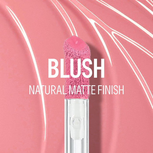 Kyda 2 Colors Liquid Blush And Highlighter, Natural Matte Face Blush High Glossy Liquid Illuminator, Silky Lightweight Blendable, Cool Pink & Champagne