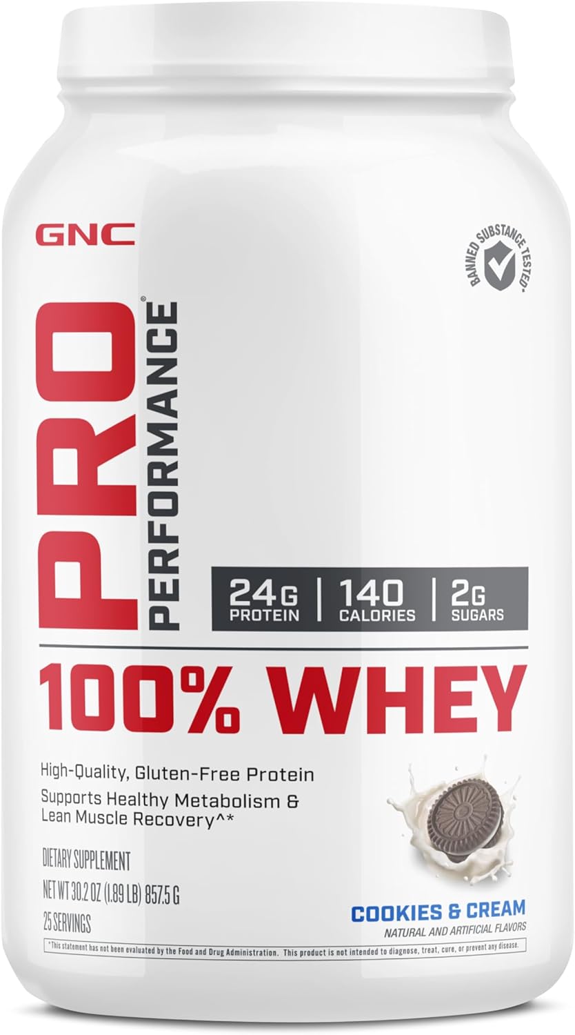 Gnc Pro Performance 100 Whey Protein - Cookies And Cream 1.89 Lbs