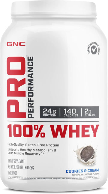 Gnc Pro Performance 100 Whey Protein - Cookies And Cream 1.89 Lbs