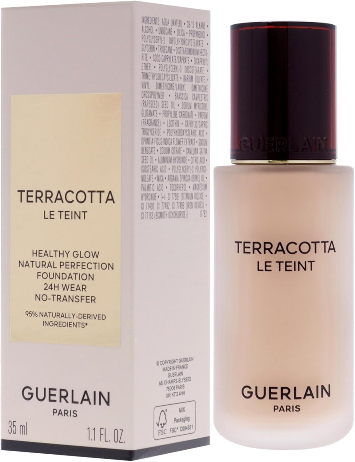 Terracotta Le Teint Foundation - 2N Neutral By Guerlain For Women - 1 Oz Foundation
