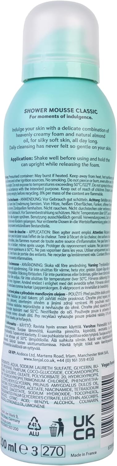 Fenjal Classic Shower Mousse - 200Ml