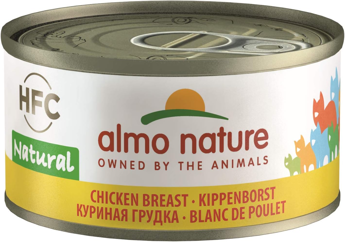 Almo Nature HFC Natural - Wet Cat Food with Chicken Breast (Pack of 24 x 70g Tins)?9022H