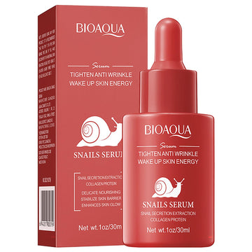 Bioaqua Snail Essence Facial Serum Collagen Protein Nourishing Skin Anti-Wrinkles Moisturizing Smooth Face Skin Care 30Ml / 1Fl.Oz