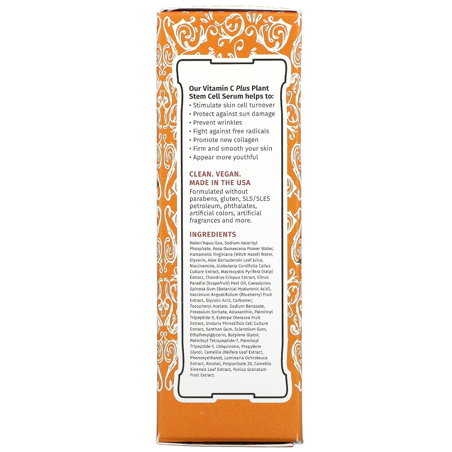 LilyAna Naturals Super C Serum - Face Serum - Anti-Aging Vitamin C Serum for Face with Hyaluronic Acid, Niacinamide, and Plant Stem Cell Complex - 1oz : Beauty & Personal Care
