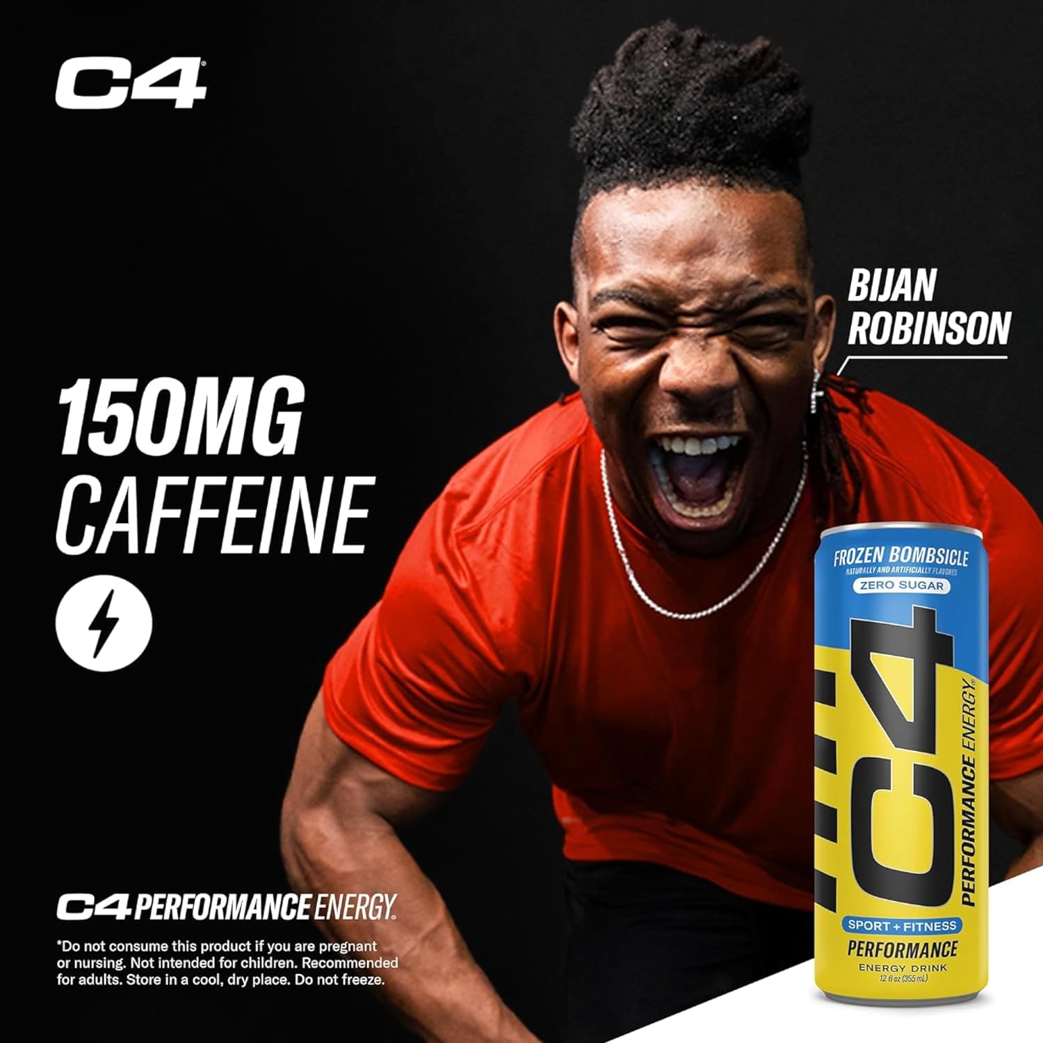 C4 Energy Drink 12oz (Pack of 12) - Frozen Bombsicle - Sugar Free Pre Workout Performance Drink with No Artificial Colors or Dyes : Health & Household