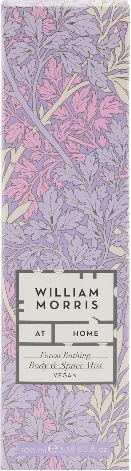 William Morris At Home Forest Bathing Body & Space All Purpose Mist | Calm The Senses | Infused With Essential Oils | Cruelty Free & Vegan Friendly | 100Ml