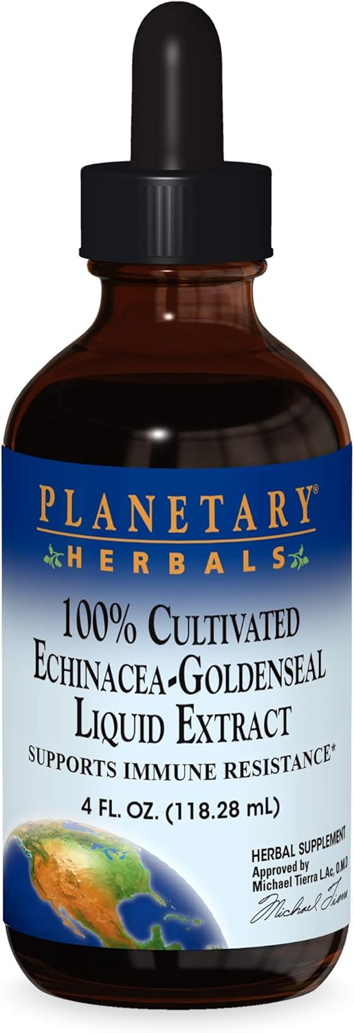 Planetary Herbals 100% Cultivated Echinacea-Goldenseal Extract,