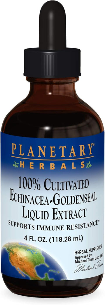 Planetary Herbals 100% Cultivated Echinacea-Goldenseal Extract,
