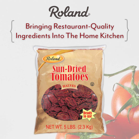 Roland Foods Sun-Dried Tomato Halves, Specialty Imported Food, 5-Pound Bag