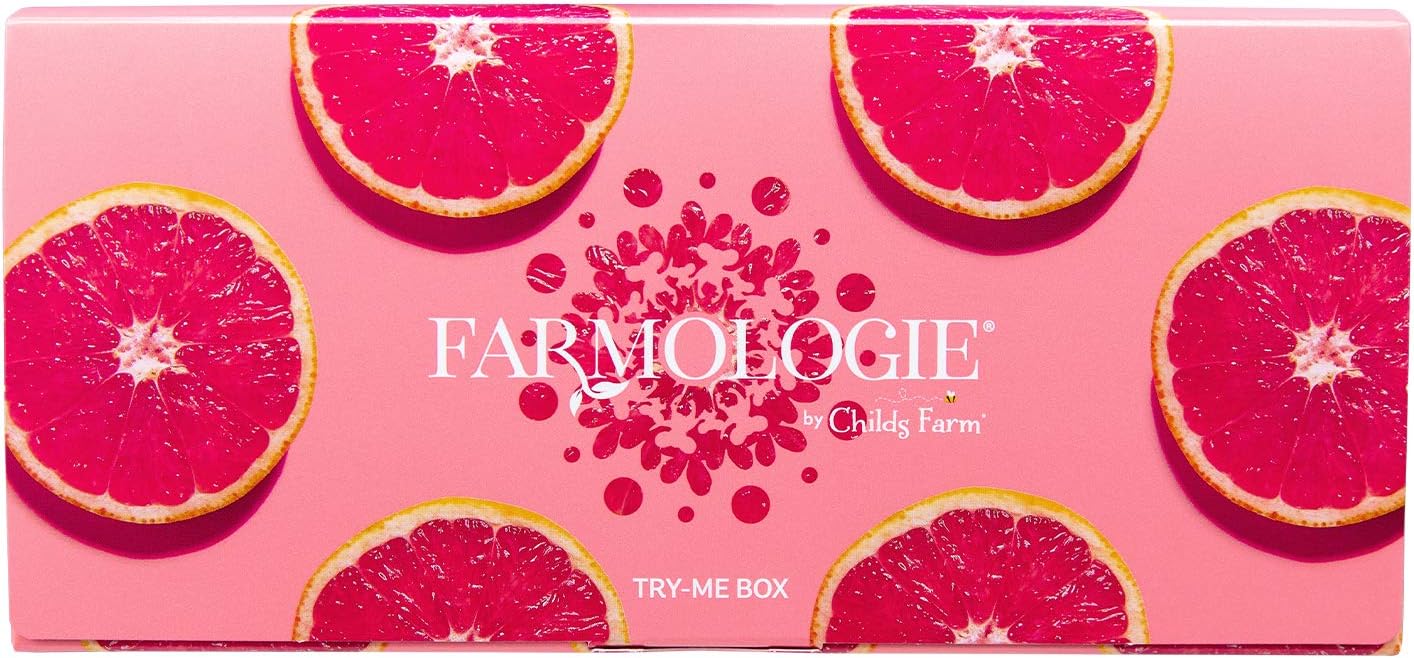 Farmologie | Try Me Gift Set | Pink Grapefruit | Skincare Gift Set | Dry & Sensitive Skin | Dermatologist Approved