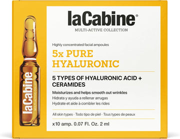 La Cabine 5X Pure Hyaluronic 10 Ampoules Of 2 Ml