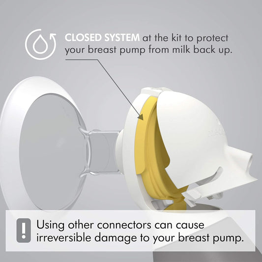 Medela Personalfit Flex Replacement Connectors, 2 Per Count, Compatible With Pump In Style Maxflow, Swing Maxi And Freestyle Breast Pumps, Authentic Spare Parts
