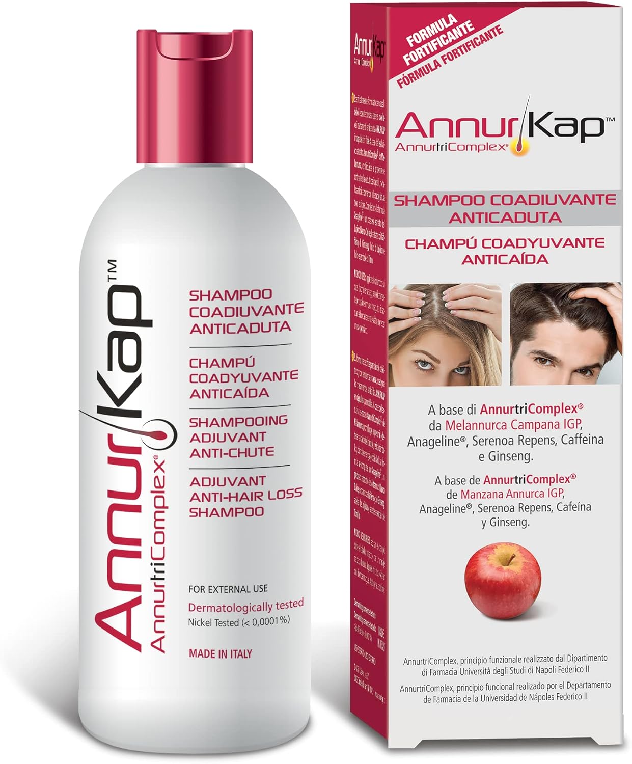 Annurkap Shampoo Coadiuvante Anticaduta, 200Ml