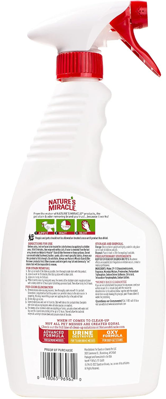 Nature’S Miracle Stain And Odor Remover Dog 24 Ounces, Odor Control Formula, Spray