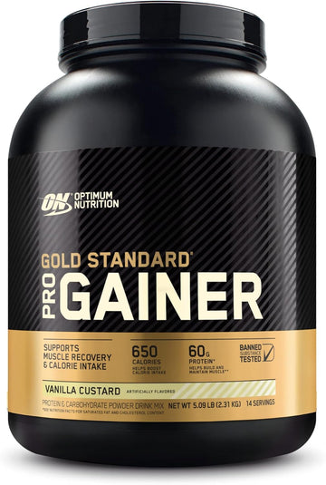 Optimum Nutrition Gold Standard Pro Gainer, Weight Gainer Protein Powder, Vanilla Custard, 5.09 Pounds (Packaging May Vary)