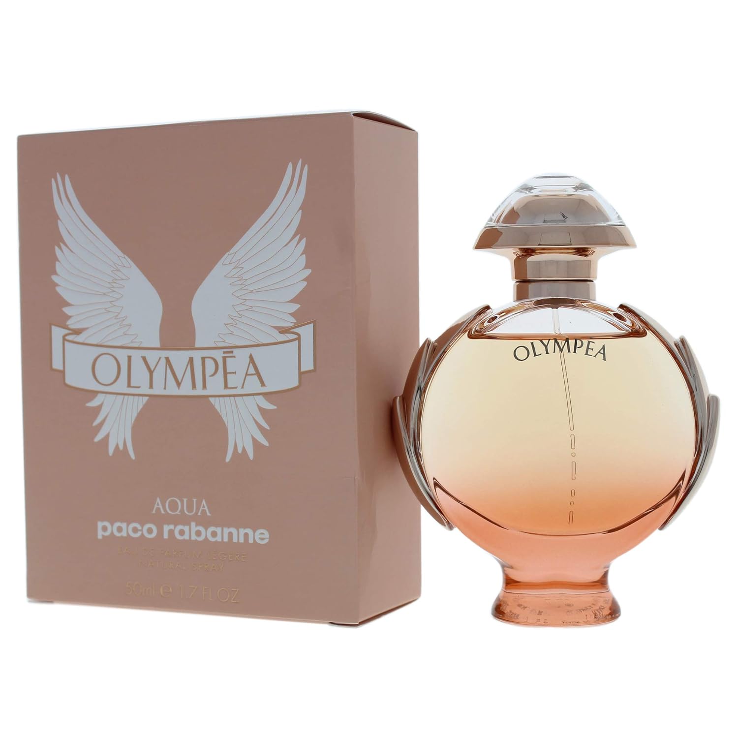 Paco Rabanne Olympea Aqua Fragrance For Women - Sweet, Amber, White Floral Scent - Notes Of Lemon Blossom, Clementine, Solar Notes, Water Jasmine - Floral Aquatic Fragrance - Edp Legere Spray - 1.7 Oz : Beauty & Personal Care