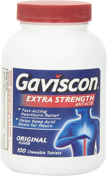 Mckesson Medical-Surgical Gaviscon Extra Strength, 100/Bottle : Health & Household
