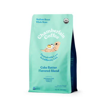 Chamberlain Coffee Sweet Otter Cake Batter Blend - Medium Roast Coffee Beans With Notes Of Vanilla & Frosting - Whole Bean Specialty Coffee From Nicaragua, Freshly Roasted In California - 12 Oz