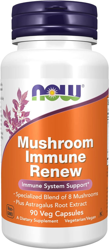 NOW Supplements, Immune Renew™ with Astragalus Root Extract, Immune System Support*, 90 Veg Capsules