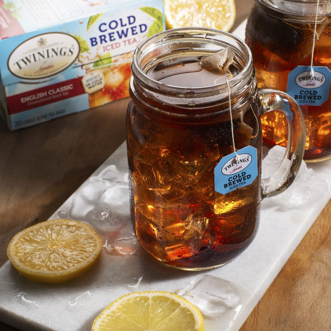 Twinings Cold Brewed Iced Tea Bag Variety Sampler (Pack of 40) with By The Cup Sugar Packets : Grocery & Gourmet Food