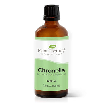 Plant Therapy Citronella Essential Oil 100 Ml (3.3 Oz) 100% Pure, Undiluted, Citronella Oil For Aromatherapy, Diffuser, Candle Making, Skin Care, Outdoors, Therapeutic Grade