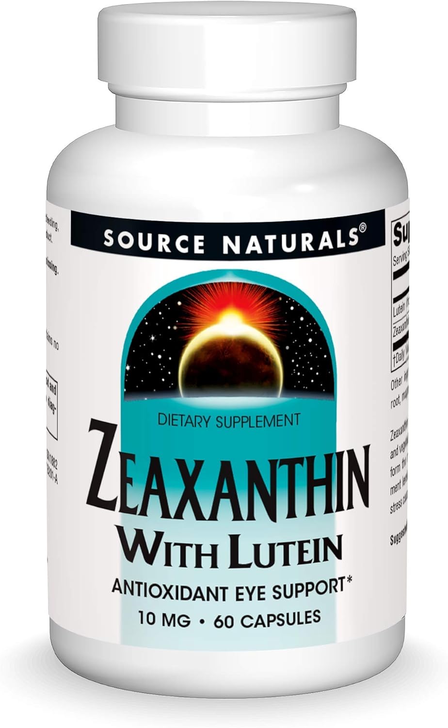 Source Naturals Zeaxanthin With Lutein, 10 Mg - 60 Capsules