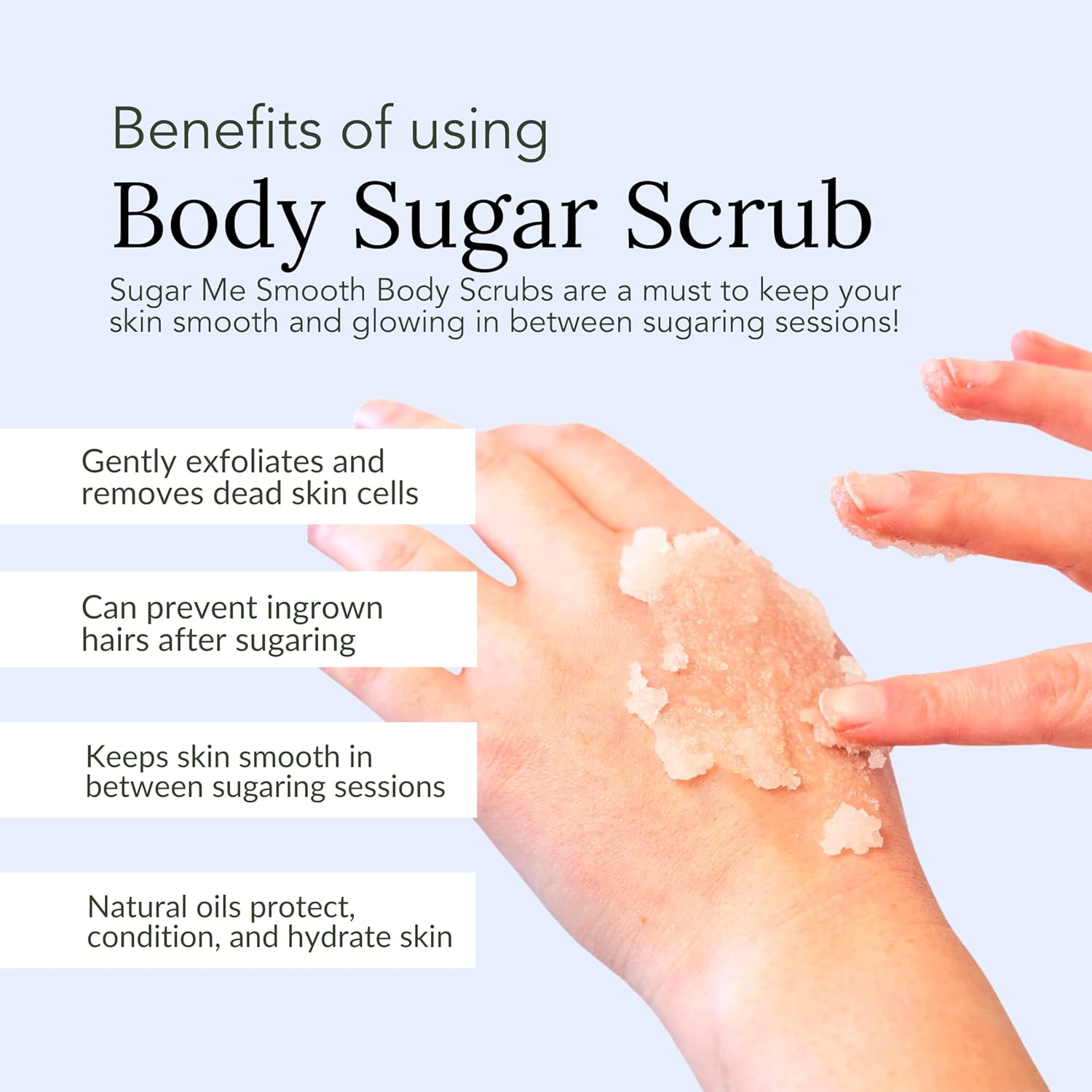 Sugar Me Smooth Body Sugar Scrub (Vanilla Essence) Ultra Hydrating And Exfoliating Scrub For Nourishing Essential Body Care Body Scrub Womens Scrubs Body Exfoliator