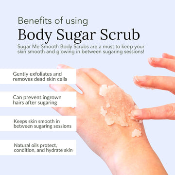 Sugar Me Smooth Body Sugar Scrub (Vanilla Essence) Ultra Hydrating And Exfoliating Scrub For Nourishing Essential Body Care Body Scrub Womens Scrubs Body Exfoliator
