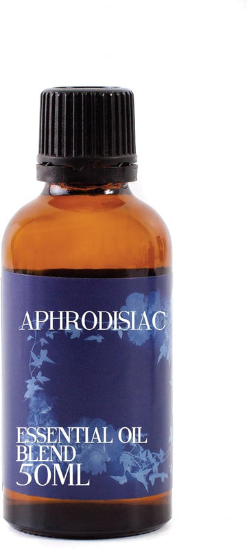 Mystix London | Aphrodisiac Essential Oil Blend 50Ml | Cedarwood | Lavender | Orange | Patchouli | Ylang Ylang | Sensual Aromatherapy Oil | For Diffusers & Massage | Vegan, Gmo Free