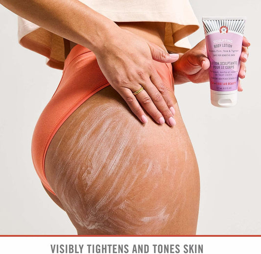 First Aid Beauty Sculpting Body Lotion – Firming And Hydrating Cream, Leaves Skin Visibly Tightened And Toned – 6 Oz