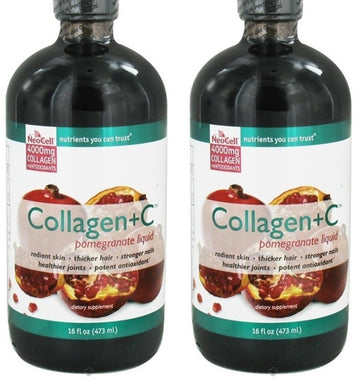 Neocell Laboratories Collagen +C Pomegranate Liq, Pack of 2-1 (3 Total)