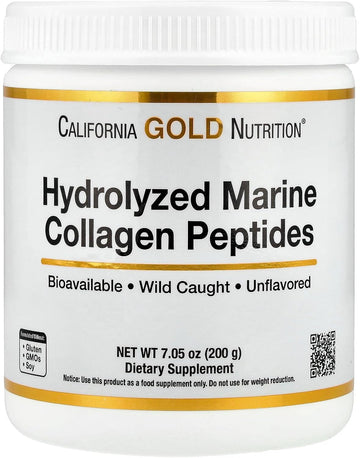 Collagen Peptides Powder With Hyaluronic Acid, Support For Healthy Hair, Skin, Nails, Joints And Bones, Non-Gmo, Gluten And Dairy Free, Unflavored, 7.05 Oz (200 G)