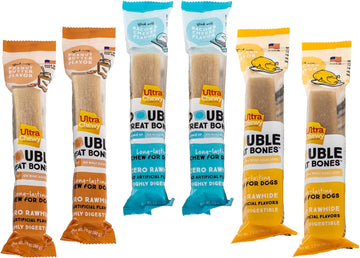 Ultra Chewy Favorite Flavors: Long-Lasting Treats Made In Usa For Large And Small Breeds, Highly Digestible, For Aggressive Chewers (Favorite Flavors, 6 Count)