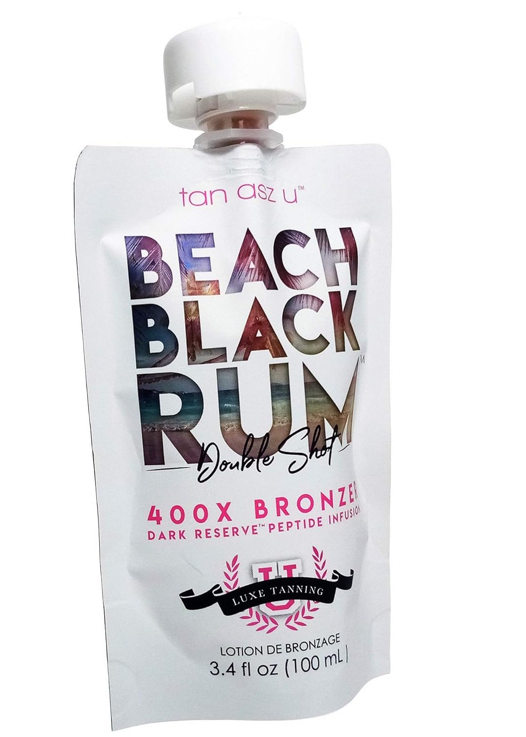Tan Asz U Beach Black Rum 400X Bronzer 3.4 Ounce Pouch : Beauty & Personal Care