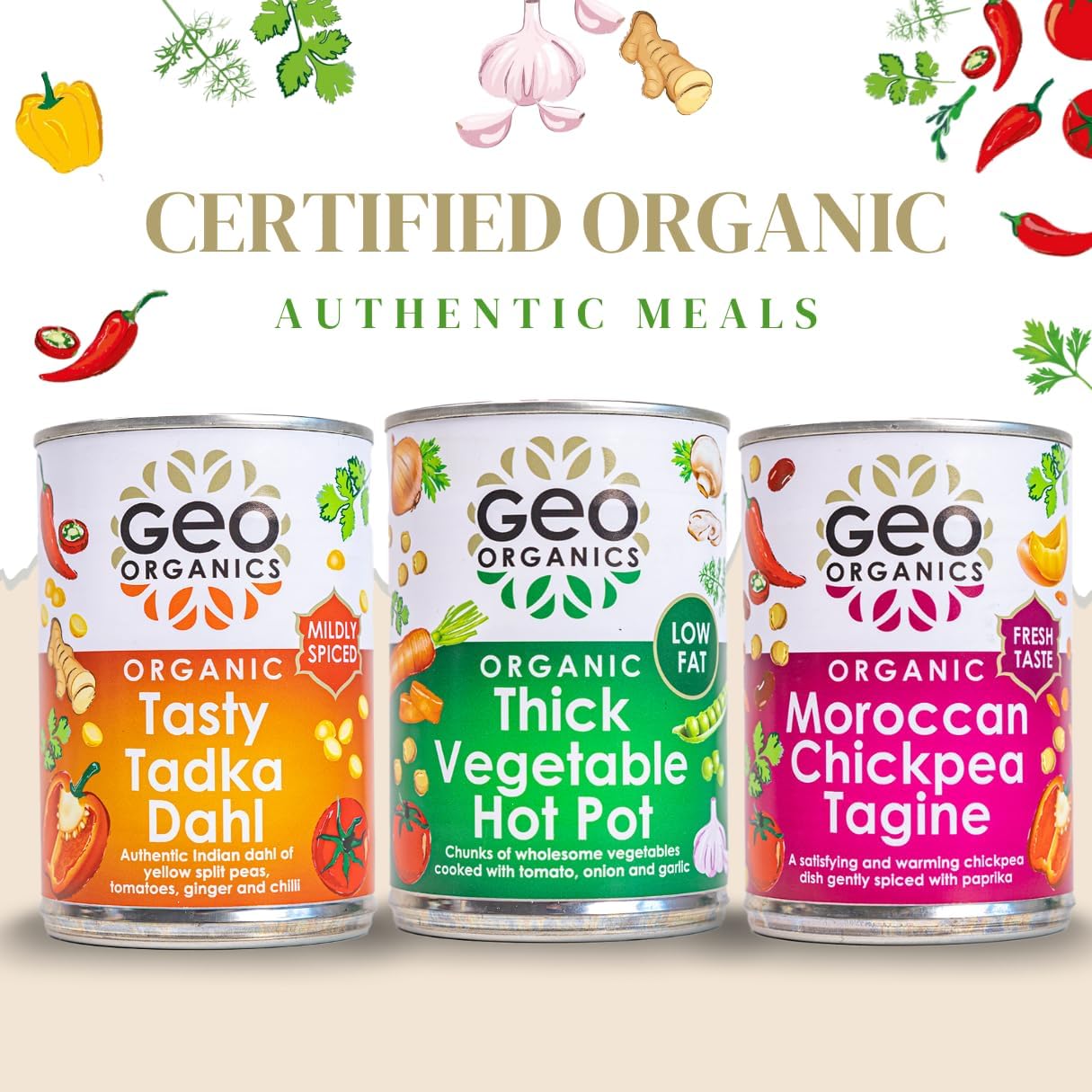 Geo Organics Vegetable Hot Pot 400g (Pack of 1) - Organic One-Pot Dish with Carrots, Parsnips, Potatoes, Mushrooms, and Tomatoes | Vegan & Gluten-Free | Heat & Serve for Quick and Flavorful Meals : Amazon.co.uk: Grocery