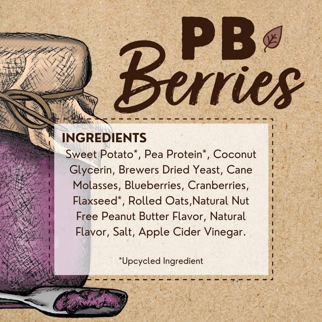 Tender & True PB+ Berries Low-Fat Dog Jerky Treats : Pet Supplies