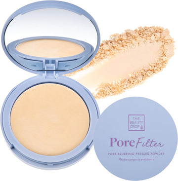 The Beauty Crop Porefilter Pressed Powder - Blurs Pores & Controls Shine - Banana Shade - 0.34 Oz