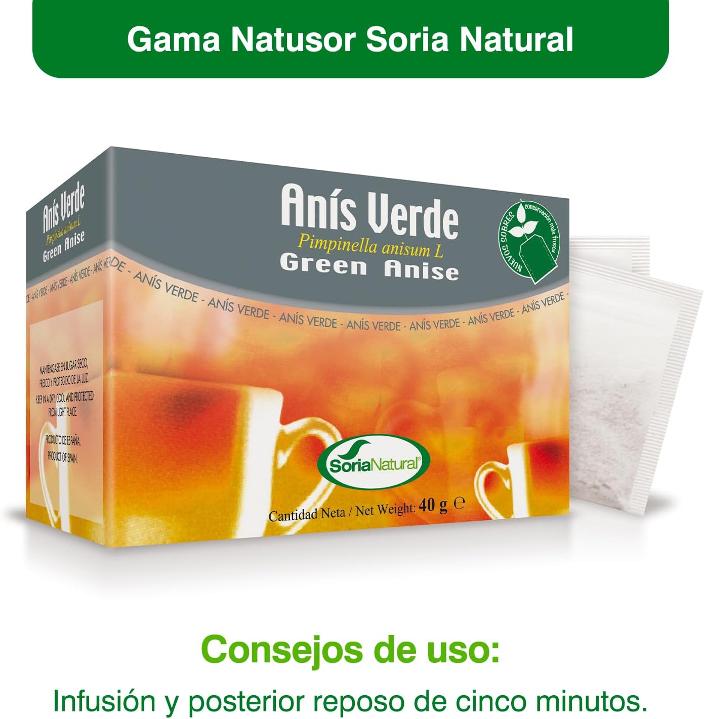 Soria Natural - Infusion Anise 20U. Soria