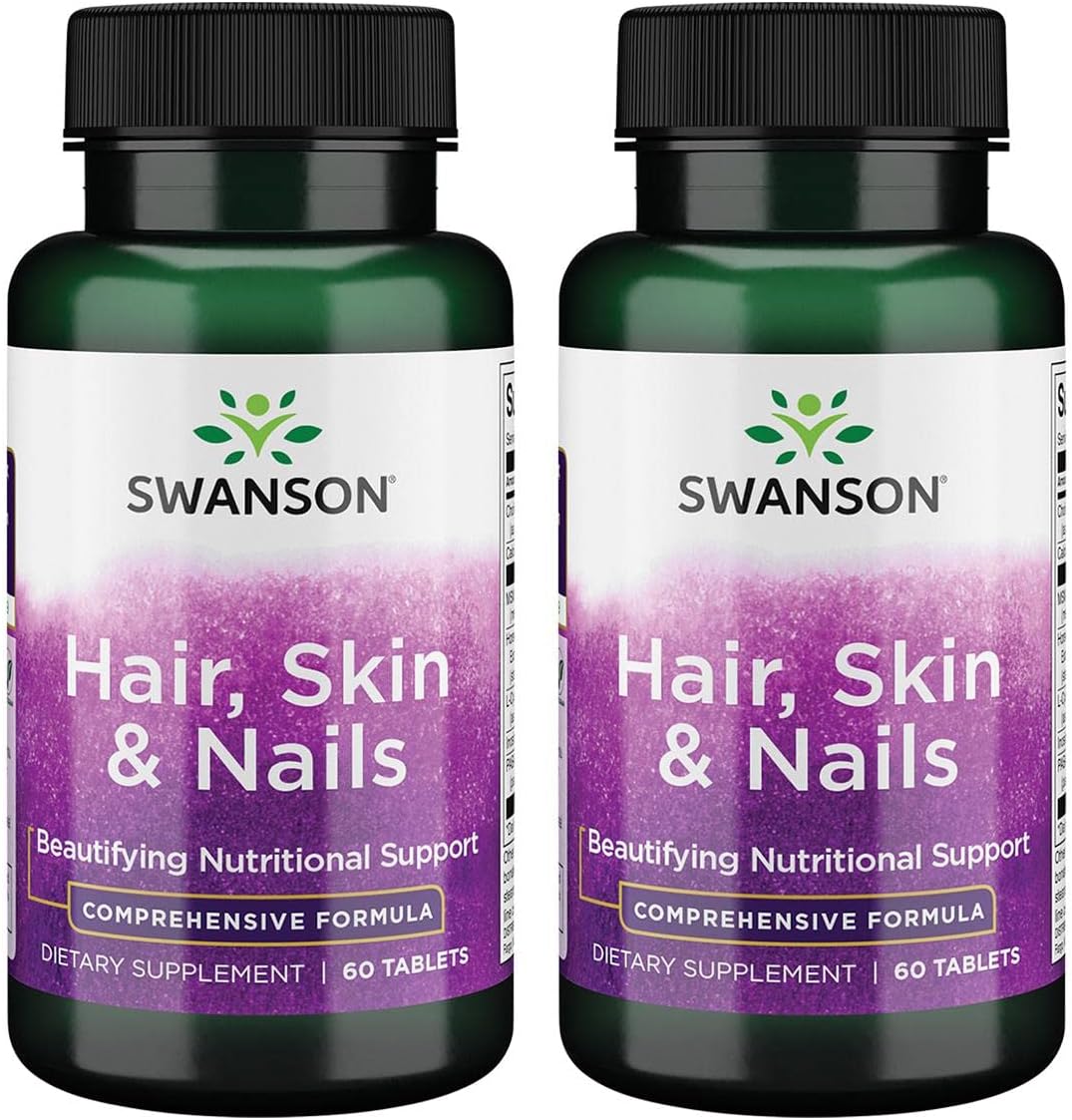 Swanson Hair Skin '&'Amp; Nails 60 Tabs (2 Pack)